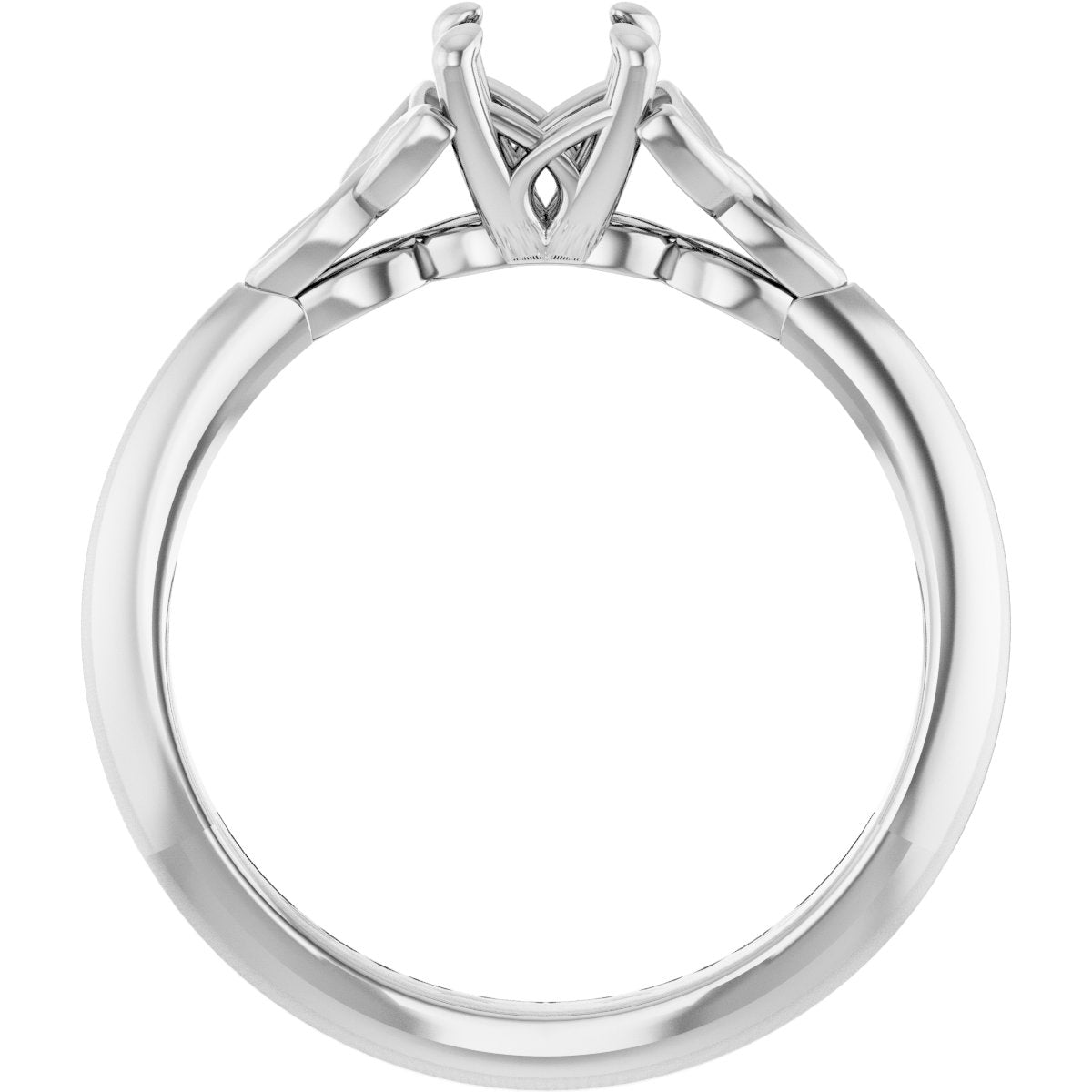 Round Solitaire Celtic-Inspired Engagement Ring or Band Mounting - gallery - Series 124179