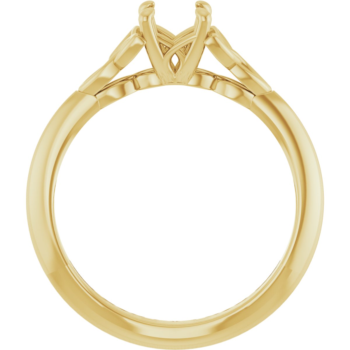 Round Solitaire Celtic-Inspired Engagement Ring or Band Mounting - gallery - Series 124179