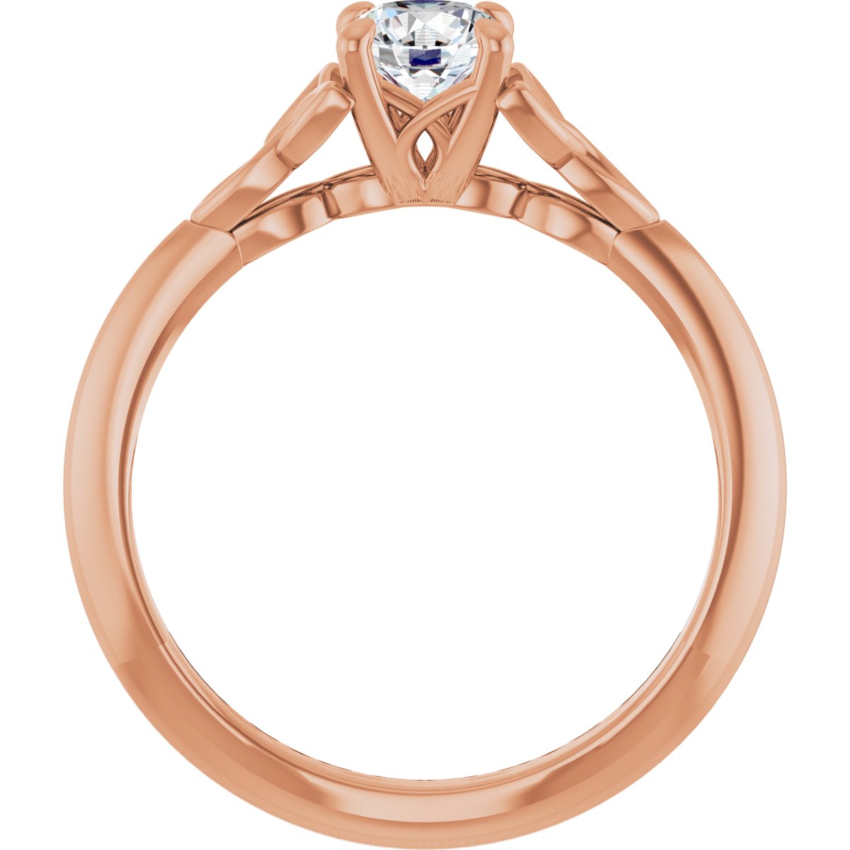 Round Solitaire Celtic-Inspired Engagement Ring or Band Mounting - gallery - Series 124179