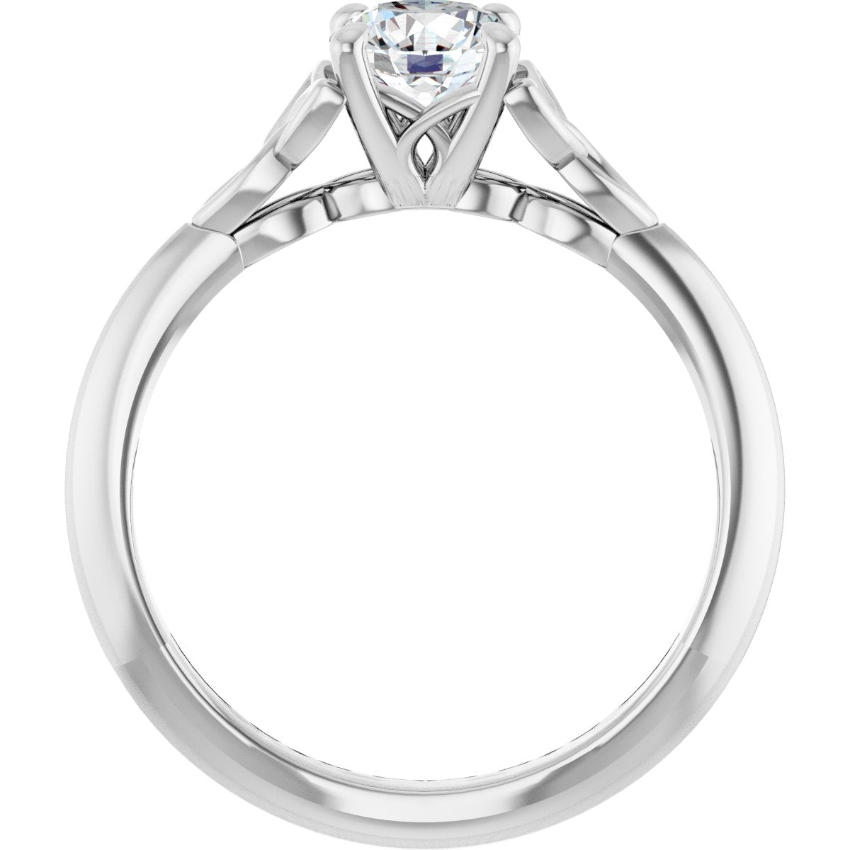 Round Solitaire Celtic-Inspired Engagement Ring or Band Mounting - gallery - Series 124179
