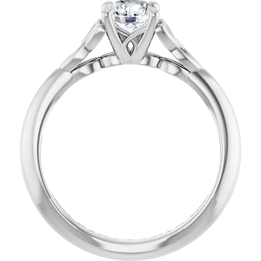 Round Solitaire Celtic-Inspired Engagement Ring or Band Mounting - gallery - Series 124179