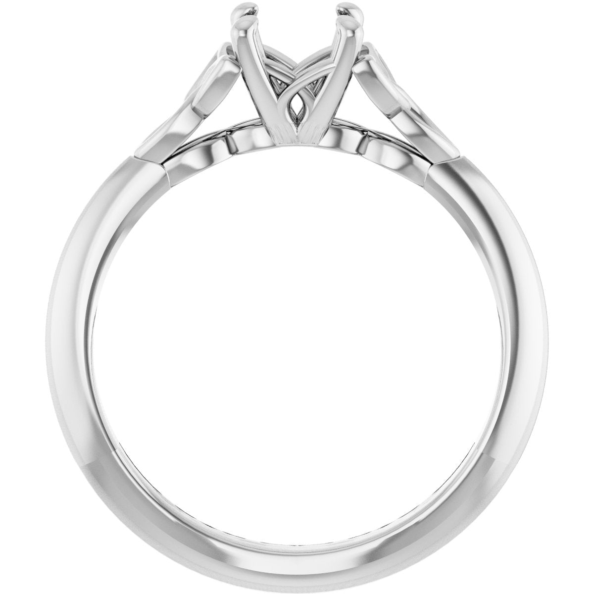 Round Solitaire Celtic-Inspired Engagement Ring or Band Mounting - gallery - Series 124179