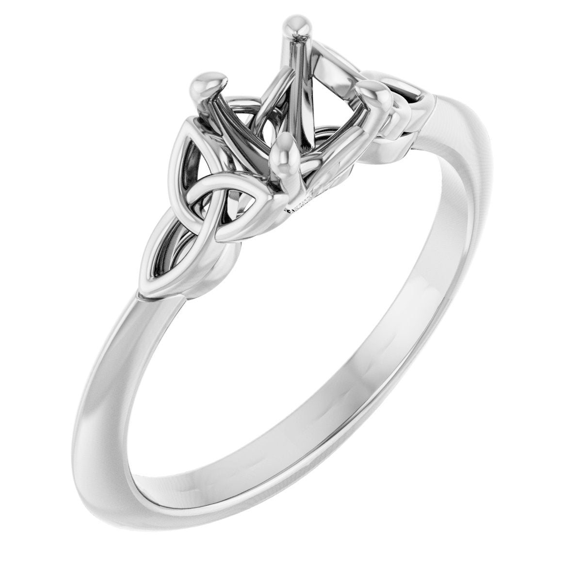 Round Solitaire Celtic-Inspired Engagement Ring or Band Mounting - gallery - Series 124179