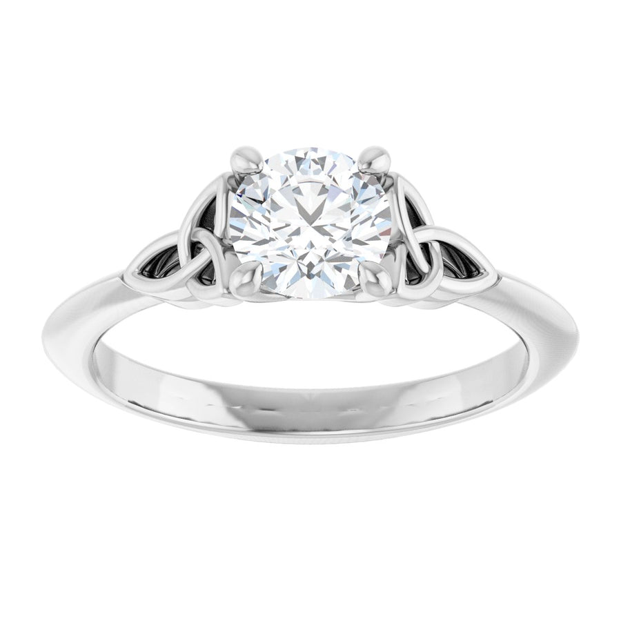 Round Solitaire Celtic-Inspired Engagement Ring or Band Mounting - gallery - Series 124179
