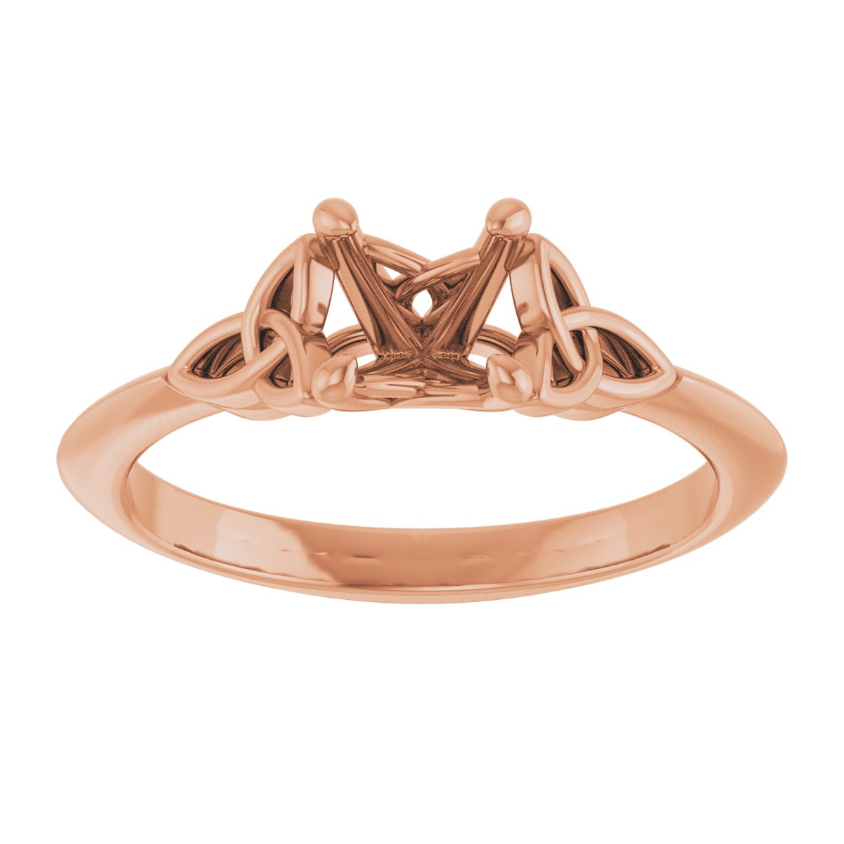 Round Solitaire Celtic-Inspired Engagement Ring or Band Mounting - gallery - Series 124179