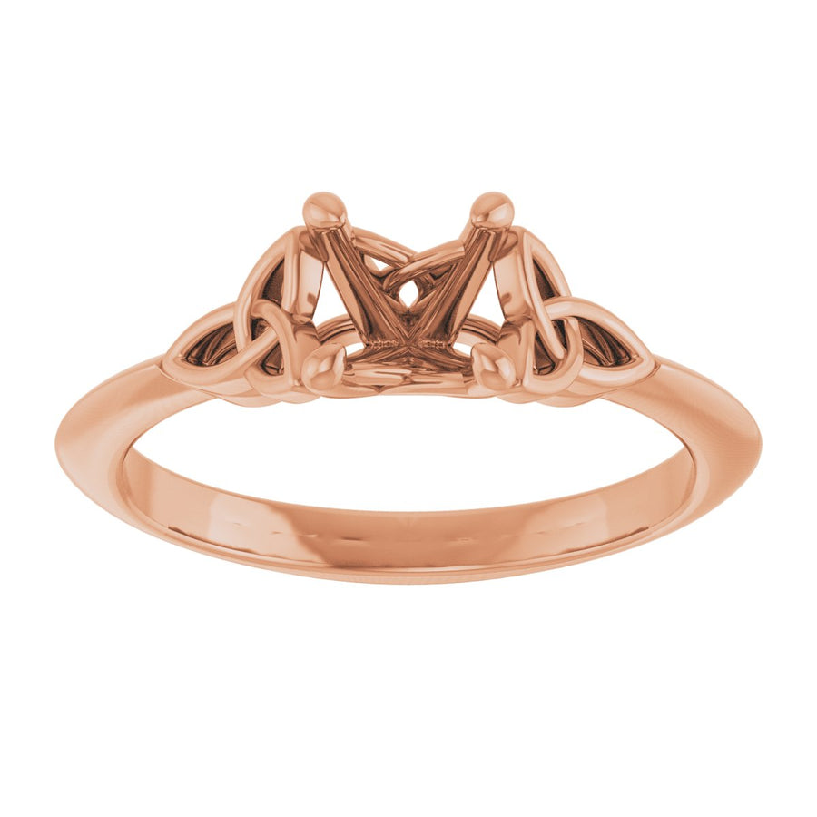 Round Solitaire Celtic-Inspired Engagement Ring or Band Mounting - gallery - Series 124179