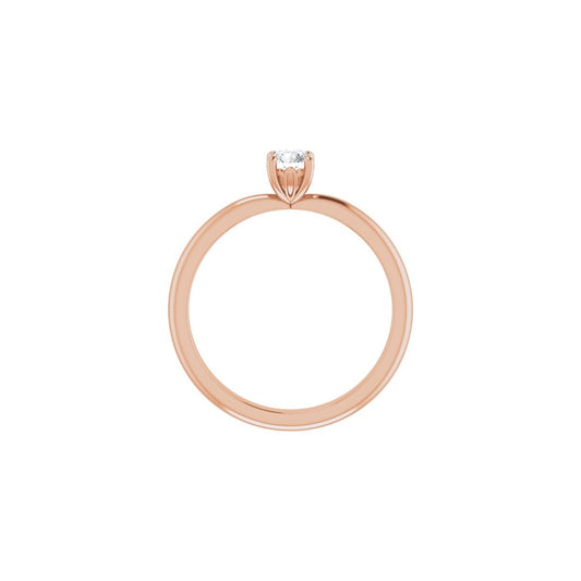 Round Engagement Ring (4.1 Mm) Mounting - gallery - Series 124170