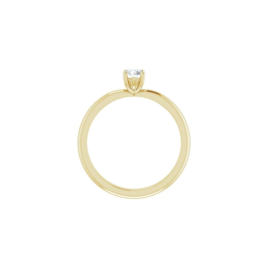 Round Engagement Ring (4.1 Mm) Mounting - gallery - Series 124170