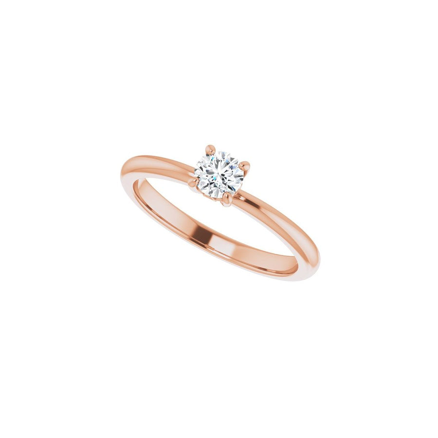 Round Engagement Ring (4.1 Mm) Mounting - gallery - Series 124170