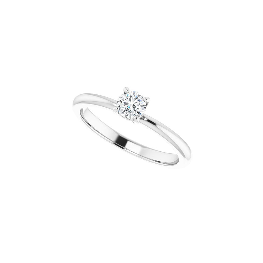 Round Engagement Ring (4.1 Mm) Mounting - gallery - Series 124170