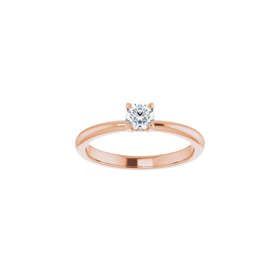 Round Engagement Ring (4.1 Mm) Mounting - gallery - Series 124170