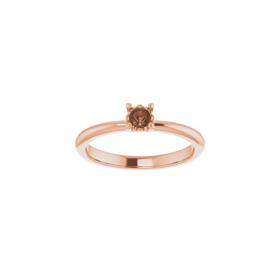Round Engagement Ring (4.1 Mm) Mounting - gallery - Series 124170