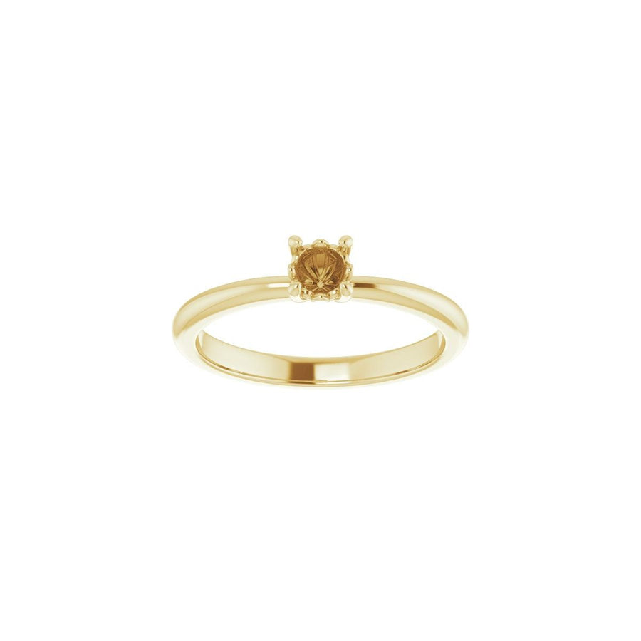 Round Engagement Ring (4.1 Mm) Mounting - gallery - Series 124170