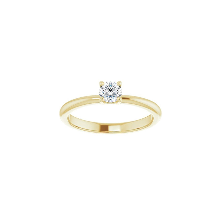 Round Engagement Ring (4.1 Mm) Mounting - gallery - Series 124170