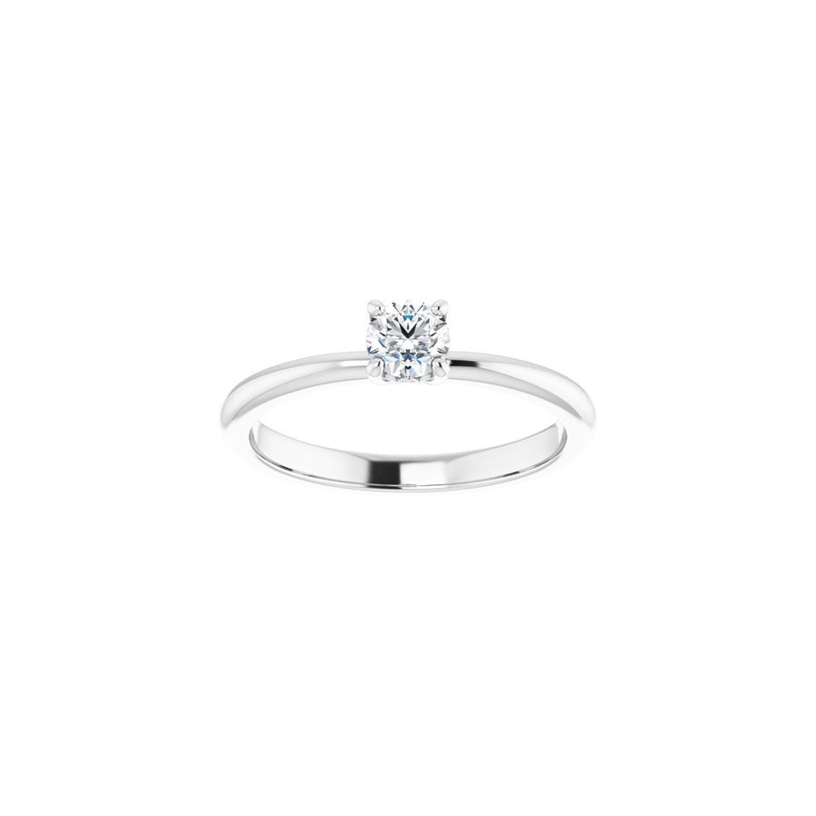 Round Engagement Ring (4.1 Mm) Mounting - gallery - Series 124170