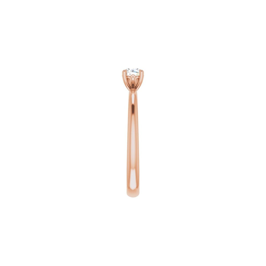 Round Engagement Ring (4.1 Mm) Mounting - gallery - Series 124170