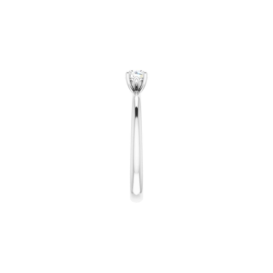 Round Engagement Ring (4.1 Mm) Mounting - gallery - Series 124170