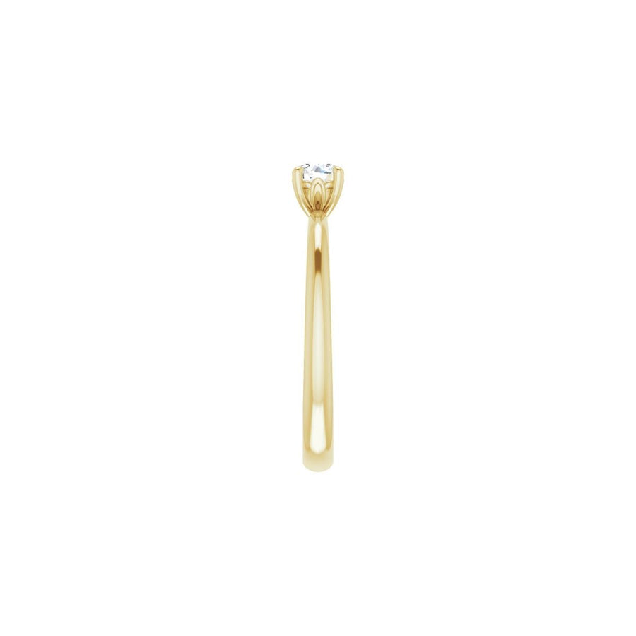 Round Engagement Ring (4.1 Mm) Mounting - gallery - Series 124170