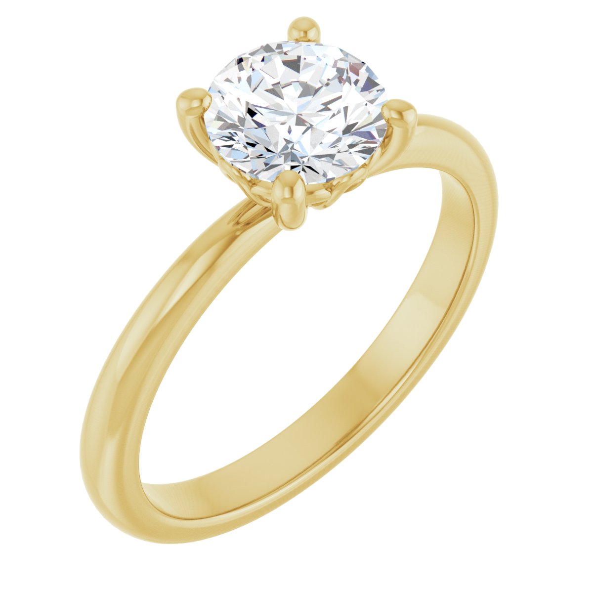 Semi-Set 1/6 CTW Cushion Engagement Ring (5 X 5 Mm) - gallery - Series 124170