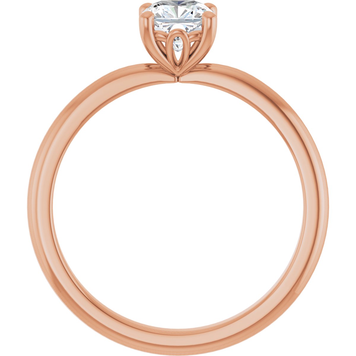 Cushion Engagement Ring (5 X 5 Mm) Mounting - gallery - Series 124170