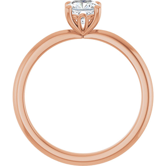 Cushion Engagement Ring (5 X 5 Mm) Mounting - gallery - Series 124170