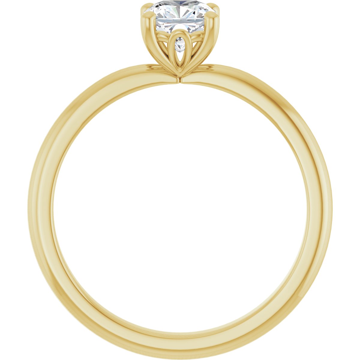 Cushion Engagement Ring (5 X 5 Mm) Mounting - gallery - Series 124170