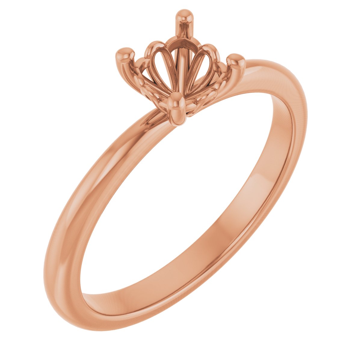 Cushion Engagement Ring (5 X 5 Mm) Mounting - gallery - Series 124170