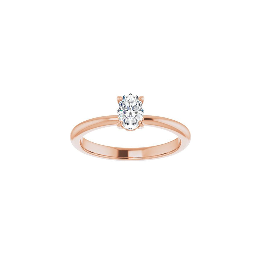 Oval Engagement Ring (6 X 4 Mm) Mounting - gallery - Series 124170