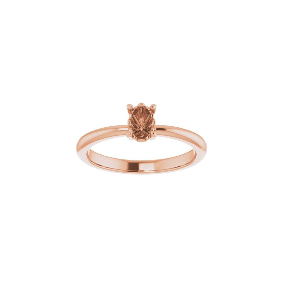 Oval Engagement Ring (6 X 4 Mm) Mounting - gallery - Series 124170