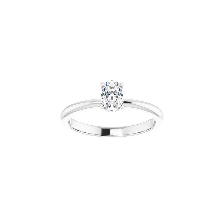 Oval Engagement Ring (6 X 4 Mm) Mounting - gallery - Series 124170