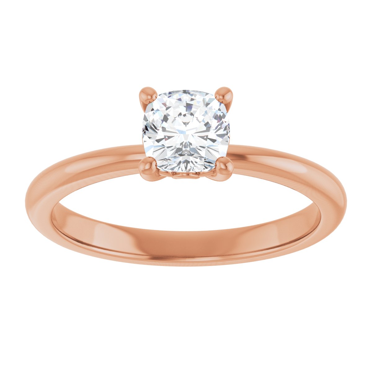 Cushion Engagement Ring (5 X 5 Mm) Mounting - gallery - Series 124170
