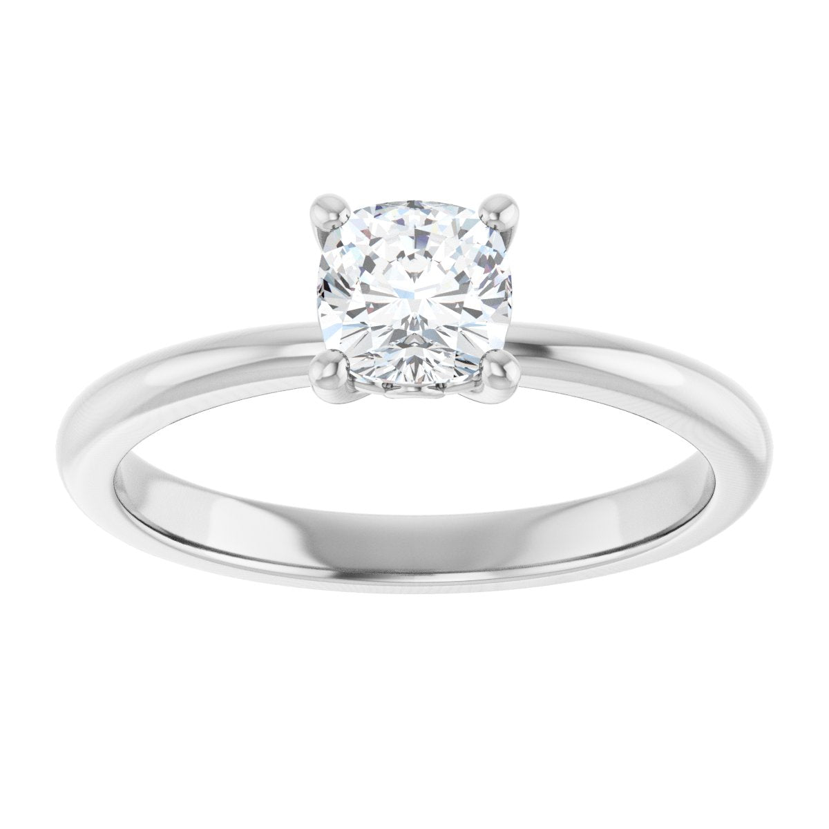 Cushion Engagement Ring (5 X 5 Mm) Mounting - gallery - Series 124170