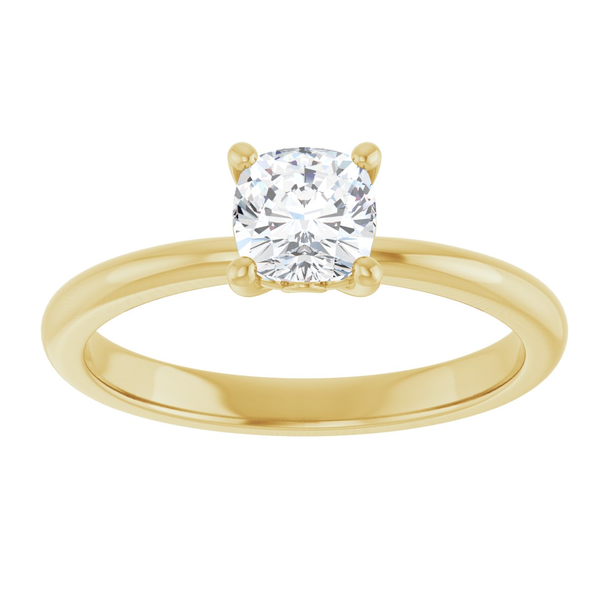 Cushion Engagement Ring (5 X 5 Mm) Mounting - gallery - Series 124170