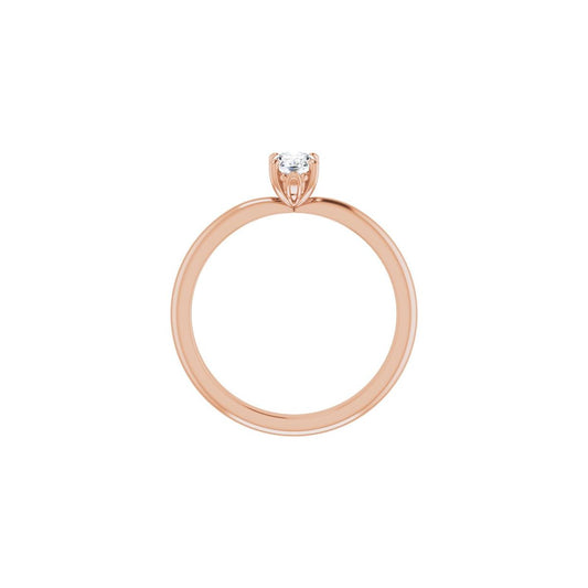 Oval Engagement Ring (6 X 4 Mm) Mounting - gallery - Series 124170