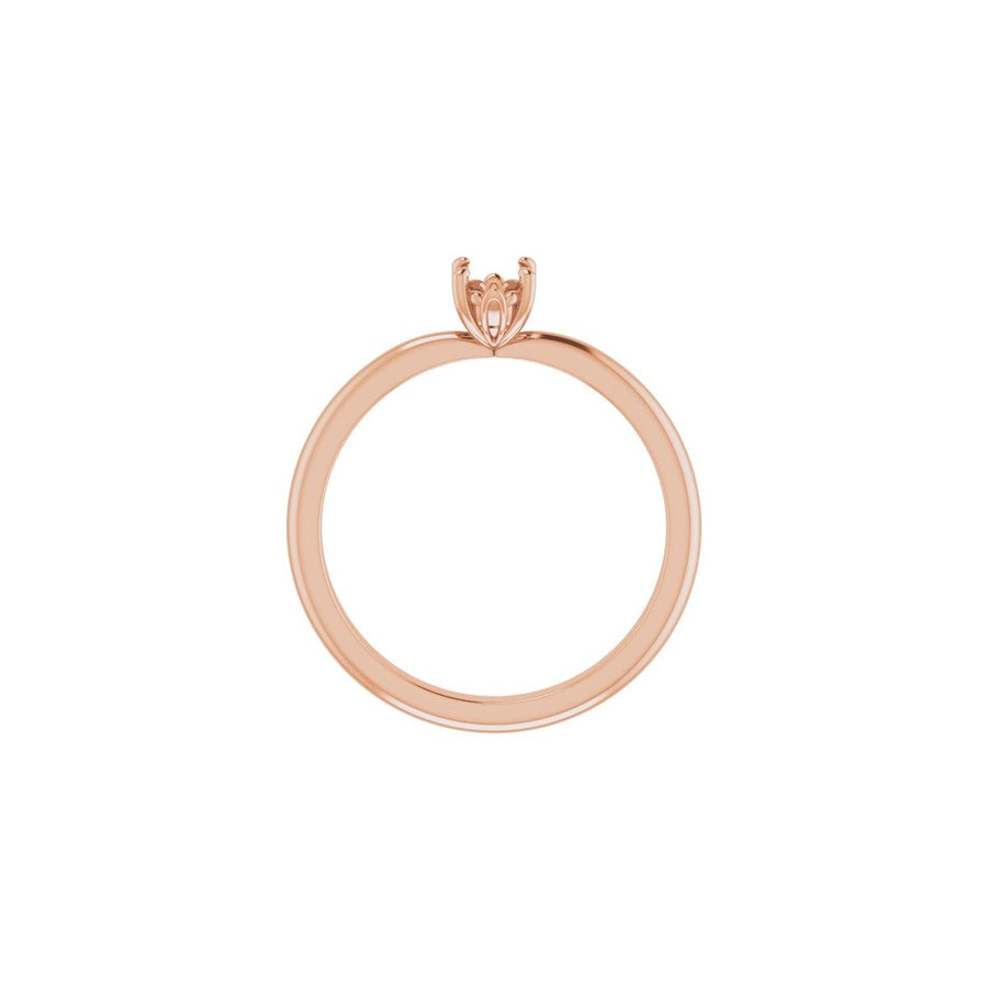 Oval Engagement Ring (6 X 4 Mm) Mounting - gallery - Series 124170