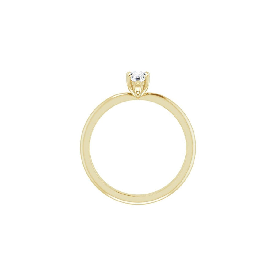 Oval Engagement Ring (6 X 4 Mm) Mounting - gallery - Series 124170