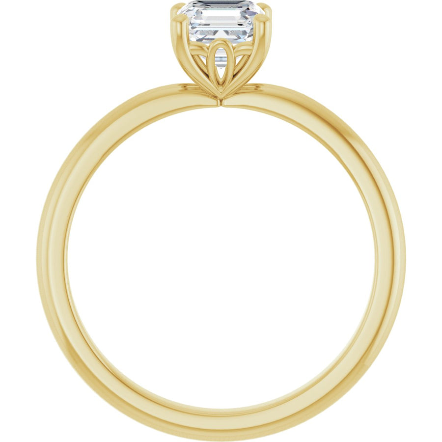 Asscher Engagement Ring (5 X 5 Mm) Mounting - gallery - Series 124170