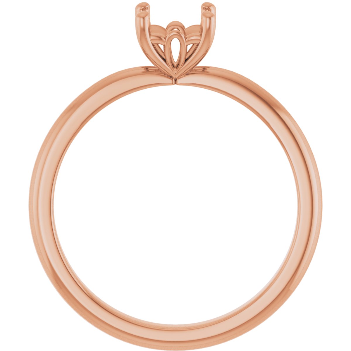 Asscher Engagement Ring (5 X 5 Mm) Mounting - gallery - Series 124170