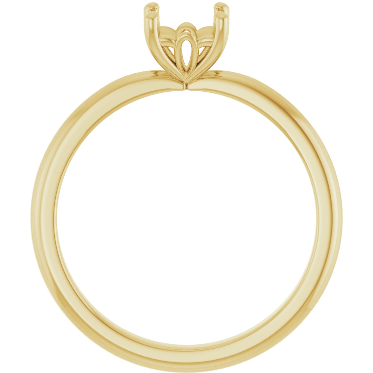 Asscher Engagement Ring (5 X 5 Mm) Mounting - gallery - Series 124170