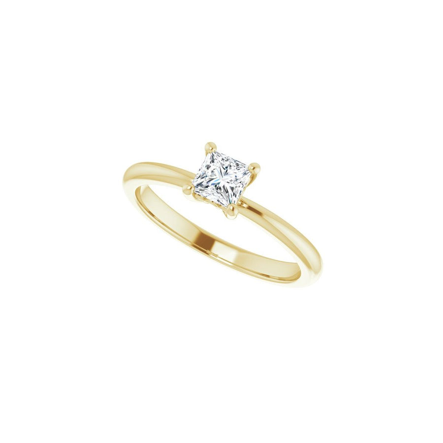 Square Engagement Ring (4 X 4 Mm) Mounting - gallery - Series 124170