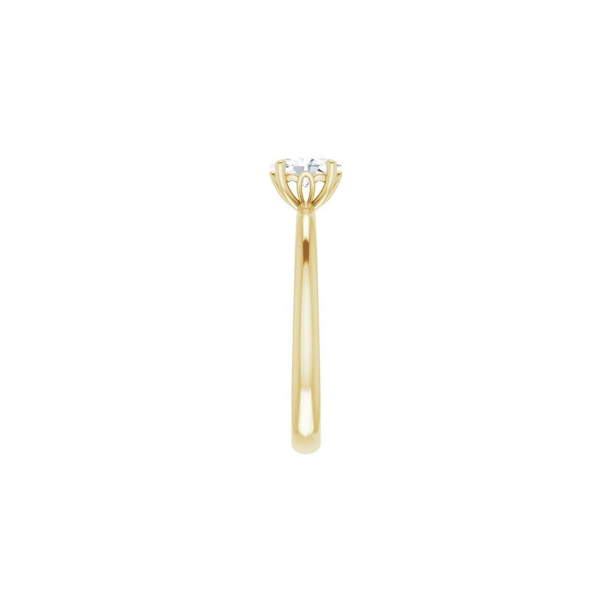 Oval Engagement Ring (6 X 4 Mm) Mounting - gallery - Series 124170