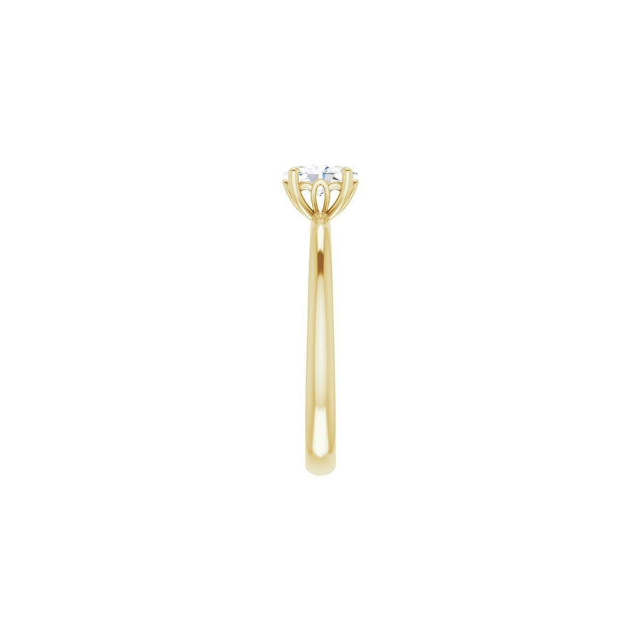 Oval Engagement Ring (6 X 4 Mm) Mounting - gallery - Series 124170