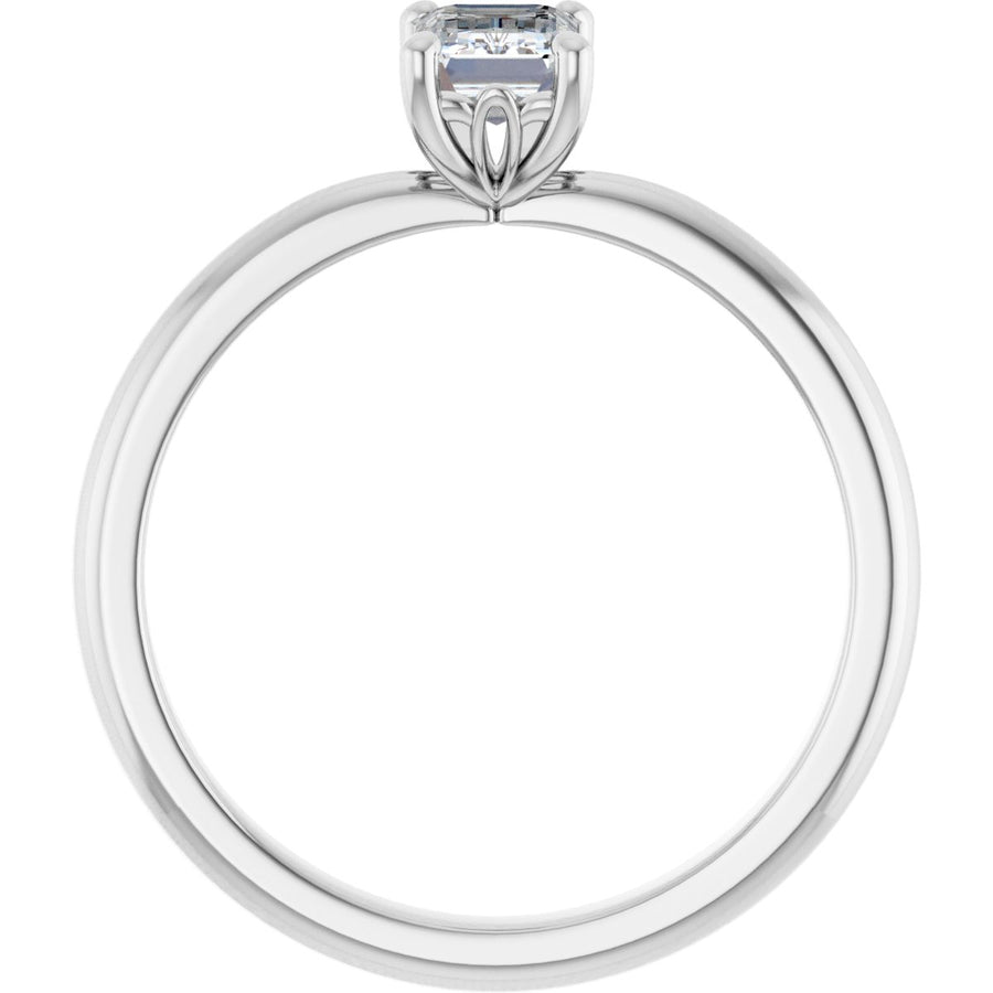 Emerald Engagement Ring (6 X 4 Mm) Mounting - gallery - Series 124170