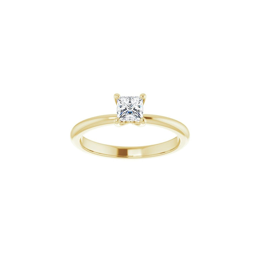 Square Engagement Ring (4 X 4 Mm) Mounting - gallery - Series 124170