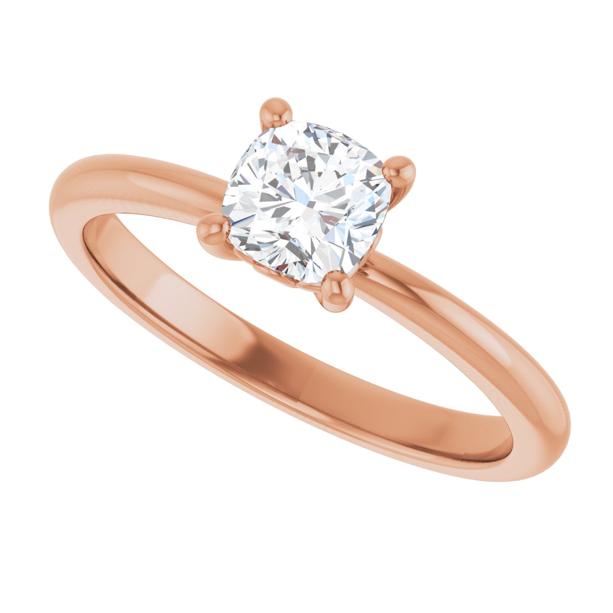 Cushion Engagement Ring (5 X 5 Mm) Mounting - gallery - Series 124170