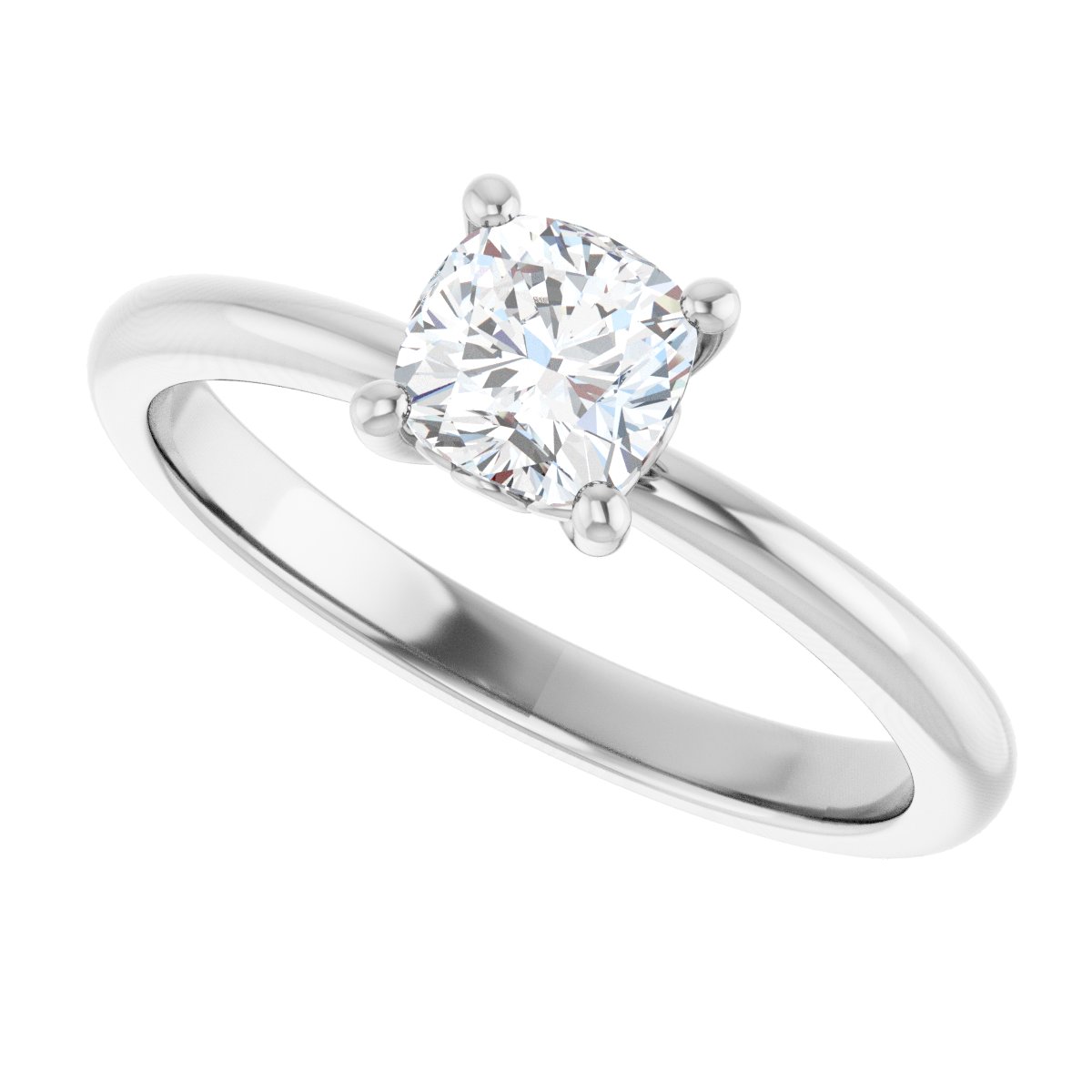 Cushion Engagement Ring (5 X 5 Mm) Mounting - gallery - Series 124170