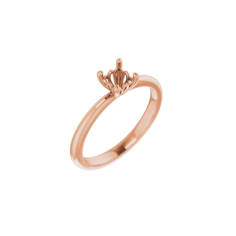 Square Engagement Ring (4 X 4 Mm) Mounting - gallery - Series 124170