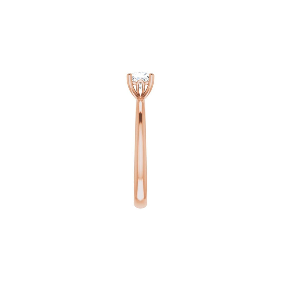 Square Engagement Ring (4 X 4 Mm) Mounting - gallery - Series 124170