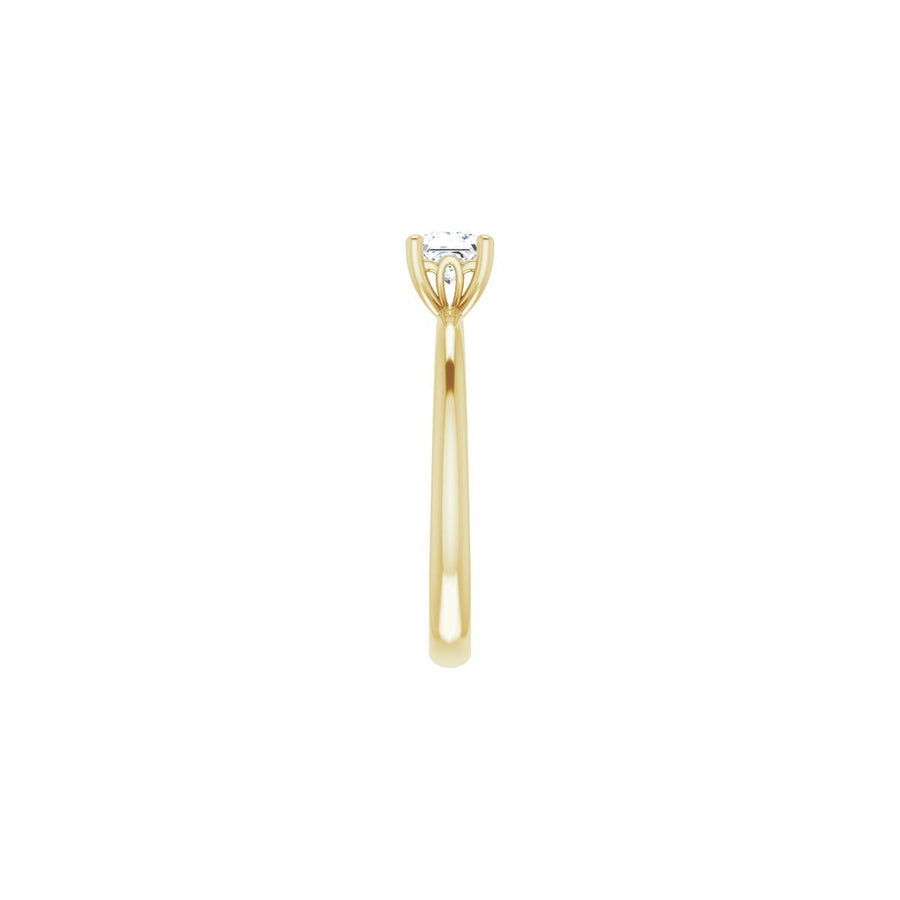 Square Engagement Ring (4 X 4 Mm) Mounting - gallery - Series 124170
