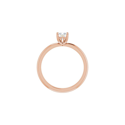 Square Engagement Ring (4 X 4 Mm) Mounting - gallery - Series 124170
